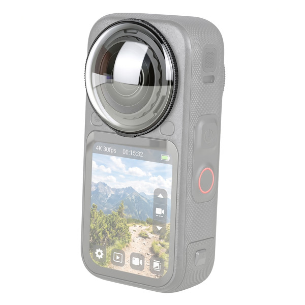 Panoramic Lens Protector for X6 Camera, Anti-Fog Waterproof HD Lens Guard with Twist Lock Sealing Design