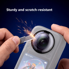 Panoramic Lens Protector for X6 Camera, Anti-Fog Waterproof HD Lens Guard with Twist Lock Sealing Design (Glass)