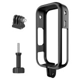 Camera Cage for 360 X6, Magnetic Quick Release Frame with Bottom Contacts, Cold Shoe & Secure Lock Buckle