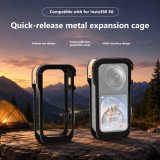 Aluminum Camera Cage for X6, Quick Release Metal Protective Frame with Cold Shoe & 1/4 Inch Thread Interface for Light, Mic