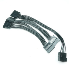 4-pin IDE to SATA Power Cable—5-in-1 IDE 4-pin to SATA Hard Drive Adapter Cable (Cable Length: 20 cm + 4 × 12 cm)
