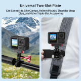 Aluminum Alloy Magnetic Quick-Release Mount Adapter with N52 Strong Magnets, 360° Rotation Camera Base Compatible with MAX 2/Hero 13 for Tripods, Selfie Sticks