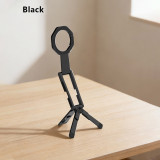 Magnetic Double-Sided Phone Mount, Foldable Handsfree Phone Holder with Hidden Hook for Multi-Angle Outdoor Travel Photography