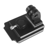 Aluminum Alloy Helmet Mount Adapter, Quick Release Holder with Rotary Lock Anti-Loosening Base Compatible with Hero 11/10 All Series, Osmo Cameras