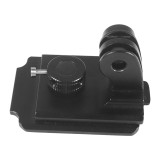 Aluminum Alloy Helmet Mount Adapter, Quick Release Holder with Rotary Lock Anti-Loosening Base Compatible with Hero 11/10 All Series, Osmo Cameras