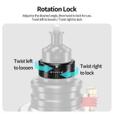22mm Aluminum Alloy Ball Head Tripod with 1/4-inch Screw, Camera Mount Adapter