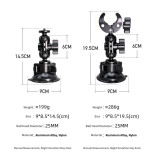 Suction Cup Car Phone Mount, Windshield Center Console Vacuum Phone Holder for Navigation & Multi-Angle Photograph