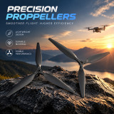 (GEMFAN) F2010/F2210/F2412 Three-Blade - Fiberglass/Nylon Black Folding Propeller - Assembled - 1 Pair/Pack