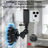 Vacuum Suction Cup Camera Mount, Aluminum Alloy Automatic Air Replenishment Car Windshield DSLR Holder, High-Seal Silicone Base for Phone Clips, Tripods