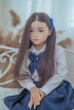 WAXDOLL ラブドール 108cm バスト平 #Molly シリコン製頭部+TPEボディ 睫毛と眉毛植毛加工