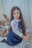 WAXDOLL ラブドール 108cm バスト平 #Molly シリコン製頭部+TPEボディ 睫毛と眉毛植毛加工