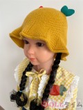 My Loli Waifu 略称MLWロり系ラブドール 100cm バスト平 Nonoka ヘッド TPE材質ボディー ヘッド材質選択可能-黄色いニット帽