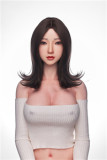 Irontech Doll フルシリコン製ラブドール  161cm D-カップ S2 Angelia ヘッド  肌色-ナチュラル