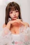 Real Girl (A工場製) ラブドール 148cm Cカップ R65ヘッドTPE材質 ボディー+ヘッド+メイク 157cm普通乳ボディがお勧め-白いドレス