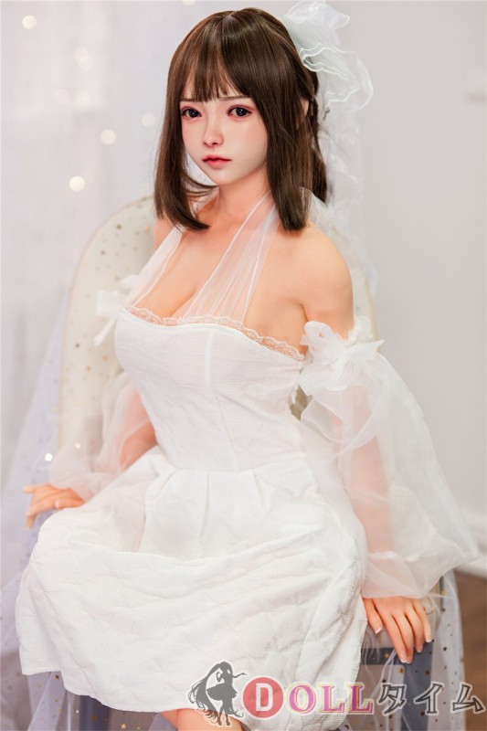 Real Girl (A工場製) ラブドール 148cm Cカップ R65ヘッドTPE材質 ボディー+ヘッド+メイク 157cm普通乳ボディがお勧め-白いドレス