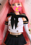 Mini Doll ミニドールS7ヘッド  60cm普通乳シリコン セックス可能 身長選択可能-メイド服