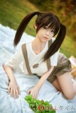 【即納・国内発送・送料無料】Sanmu doll #S37ヘッド 145cm Bカップ  可愛い 髪の毛植毛有り シリコン製頭部+TPEボディ