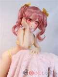 凹凸咪 Aotume Doll 製ラブドール アニメドール 135cm AAカップ 細身タイプ #57 ピンクの髪