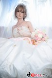 FUDOLLラブドール  #J019ヘッド150cm Bカップ 高級シリコン頭部+TPE材質ボディ 身長など選べる-花嫁衣装