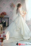 FUDOLLラブドール  #J019ヘッド150cm Bカップ 高級シリコン頭部+TPE材質ボディ 身長など選べる-花嫁衣装