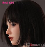 Real Girl D9ヘッド 軟質シリコン製 可愛い 女性ヘッド ラブドールの頭 頭部単品 ヘッド単体 M16ボルト採用 140-170CM身長適用 職人メイク 塗装済み 口開閉機能付き リアルな口腔構造