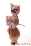 Sanhui Doll 125cm Eカップ シームレス #11ヘッド   フルシリコン製ラブドール お口開閉機能選択可  ピンクの猫コスチューム