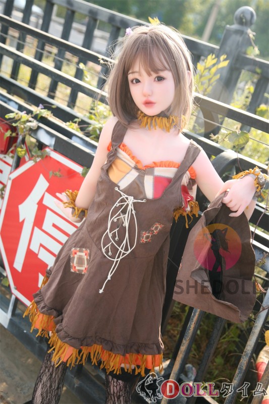 SHEDOLL ラブドール  沅沅（Yuan）ヘッド 140cm Aカップ ボディー材質など選択可能 カスタマイズ可能 ブラウンのスカート