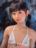 J-cute Doll TPE製ラブドール 149cm Aカップ 平ら AGD01掲載画像のボディはリアルメイク付き サロペット 白いビキニとヘッドヴェール