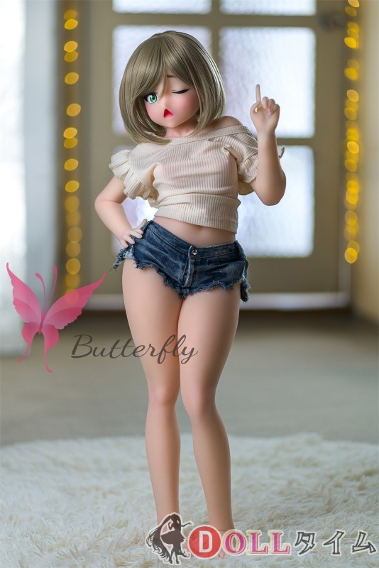 【即納商品】Butterfly Doll  かな（片目閉じ版）ヘッド80 cm Aカップ アニメドール TPE製等身大ラブドール しろいもうぎ