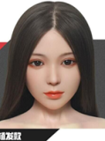 Doll senior 148cm Cカップ #04 萌音（Mengyin）シリコンヘッド TPE材質ボディー 材質選択可能 ダッチワイフ 掲載画像はフルシリコン製 植毛タイプ