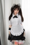 Real Girl ラブドール 158cm 巨乳 Eカップ  高級シリコン材質ヘッドC18 ボディー材質選択可能  猫耳メイド服