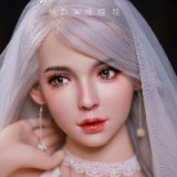 JYDOLL フルシリコン製ラブドール  163cm Fカップ 青鸟（Qingniao）ヘッド 身体リアルメイク付き シルバーメタリックなランジェリー