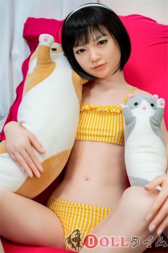 J-cute 137cm A-cup AGD07唯（ゆい）ヘッド  ラブドール 妹系 フルシリコン製 リアルドール  黄色ビキニ