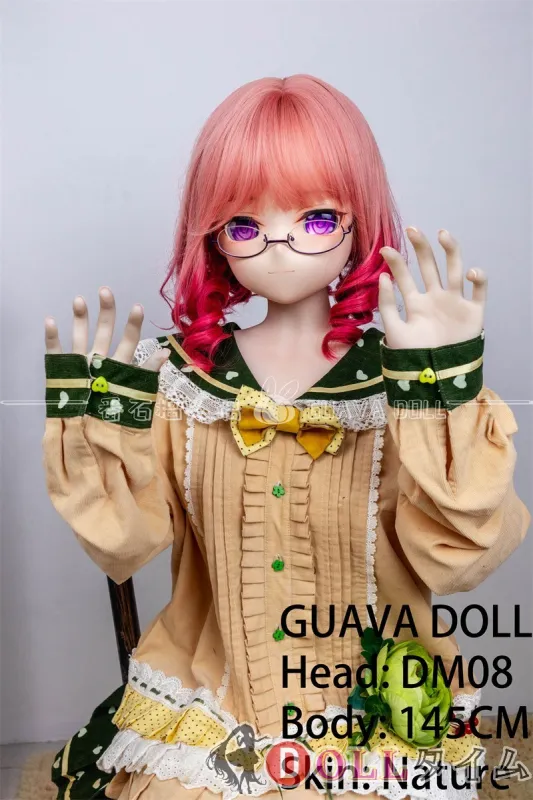 番石榴  Guavadoll（グアバ）145cm Bカップ DM08ヘッド Sビニール（PVC）ヘッド+TPEボディ 1：1 等身大ラブドール ジョイント ピンクの髪