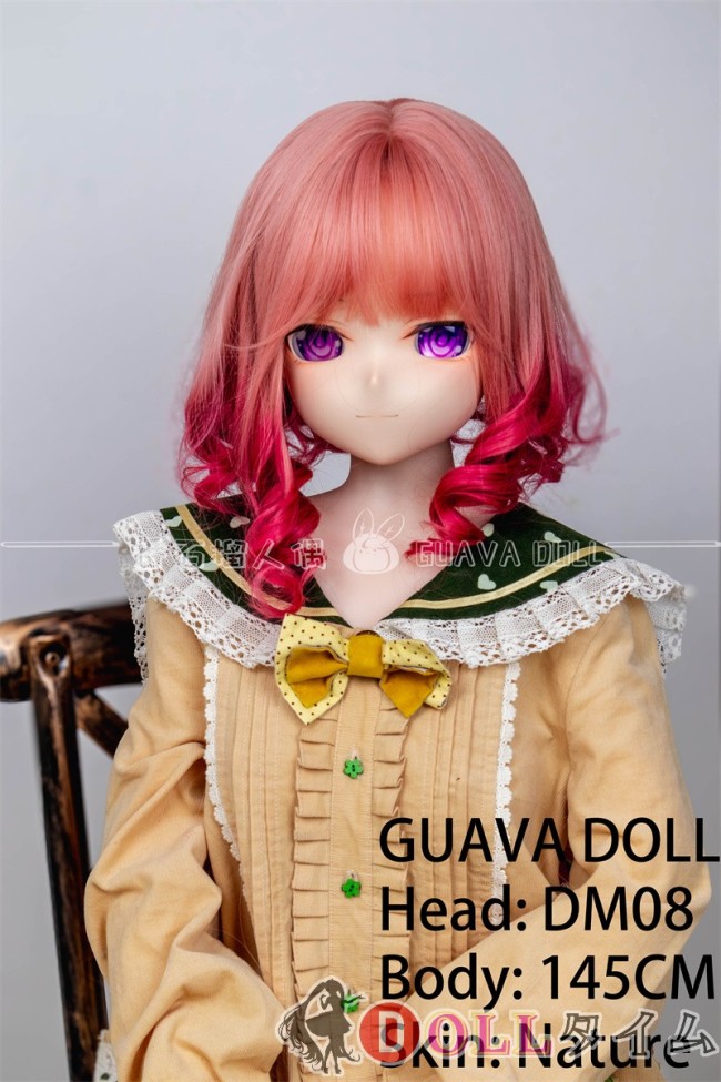 番石榴  Guavadoll（グアバ）145cm Bカップ DM08ヘッド Sビニール（PVC）ヘッド+TPEボディ 1：1 等身大ラブドール ジョイント ピンクの髪