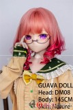 番石榴  Guavadoll（グアバ）145cm Bカップ DM08ヘッド Sビニール（PVC）ヘッド+TPEボディ 1：1 等身大ラブドール ジョイント ピンクの髪