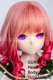 番石榴  Guavadoll（グアバ）145cm Bカップ DM08ヘッド Sビニール（PVC）ヘッド+TPEボディ 1：1 等身大ラブドール ジョイント ピンクの髪