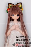 番石榴  Guavadoll（グアバ）145cm Aカップ DM02ヘッド Sビニール（PVC）ヘッド+TPEボディ 1：1 等身大ラブドール ジョイント 茶色の髪