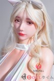 SHEDOLL 163cm Hカップ 楚琳(chulin)  ラブドール ボディー材質など選択可能 等身大ドール 白いタイトな演出服を着