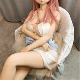 番石榴  Guavadoll（グアバ）145cm Aカップ DM02ヘッド Sビニール（PVC）ヘッド+TPEボディ 1：1 等身大ラブドール ジョイント 茶色の髪