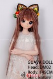 番石榴  Guavadoll（グアバ）145cm Aカップ DM02ヘッド Sビニール（PVC）ヘッド+TPEボディ 1：1 等身大ラブドール ジョイント 茶色の髪