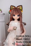 番石榴  Guavadoll（グアバ）145cm Aカップ DM02ヘッド Sビニール（PVC）ヘッド+TPEボディ 1：1 等身大ラブドール ジョイント 茶色の髪