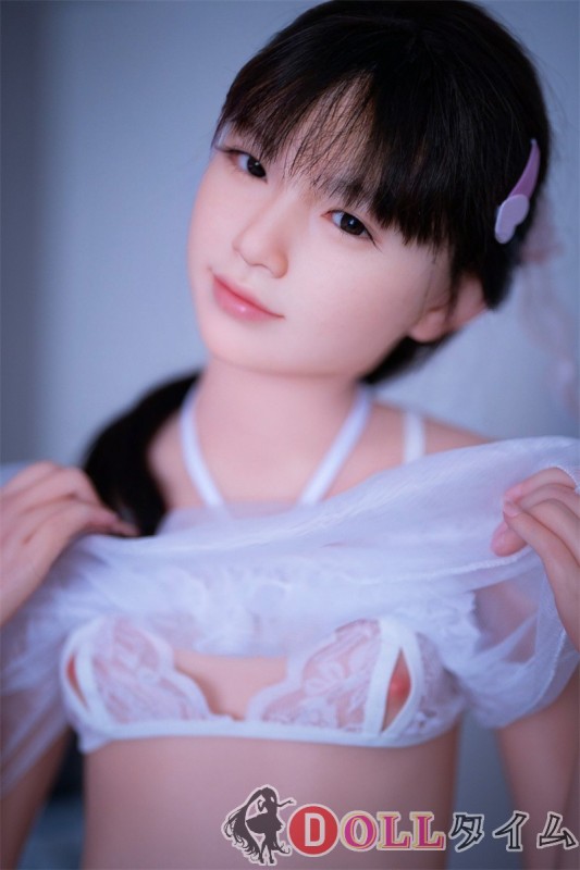 J-cute 133cm A-cup AGD07 唯（ゆい）ヘッド ラブドール 妹系 フルシリコン製 リアルドール 白いレースを着