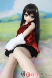 番石榴 Guavadoll（グアバ）136cm アニメドール DM02ヘッド ソフトビニール製ヘッド+TPE製ボディ: 赤いベルベットドレスを着