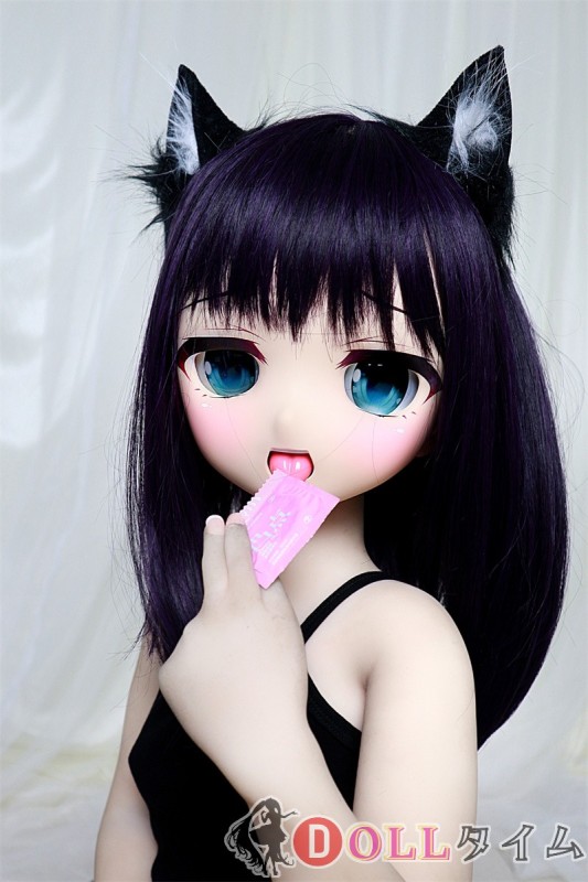 番石榴 Guavadoll（グアバ）136cm アニメドール DM02ヘッド ソフトビニール製ヘッド+TPE製ボディ: 黒いドレスを着