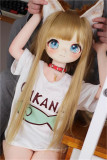 【即納商品】シリコン製ボディ MOZU DOLL 85cm/115cm Aカップ  コスプレ ソフトビニール製頭部  肌色＆眼球色＆メイク＆ウィッグ＆衣装は宣材写真と同じ