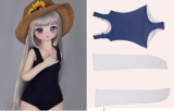 【即納商品】シリコン製ボディ MOZU DOLL 85cm/115cm Aカップ  コスプレ ソフトビニール製頭部  肌色＆眼球色＆メイク＆ウィッグ＆衣装は宣材写真と同じ