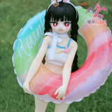 【即納商品】シリコン製ボディ MOZU DOLL 85cm/115cm Aカップ  コスプレ ソフトビニール製頭部  肌色＆眼球色＆メイク＆ウィッグ＆衣装は宣材写真と同じ