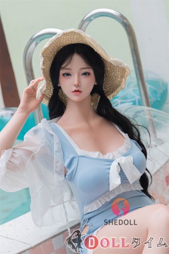 SHEDOLL 165cm Eカップ 江小婉（Jiangxiaowan）2.0 ラブドール ボディー材質など選択可能 等身大ドール ライトブルーの水着