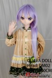 番石榴  Guavadoll（グアバ）150cm Aカップ DM02ヘッド Sビニール（PVC）ヘッド+TPEボディ 1：1 等身大ラブドール ジョイント  紫色の髪